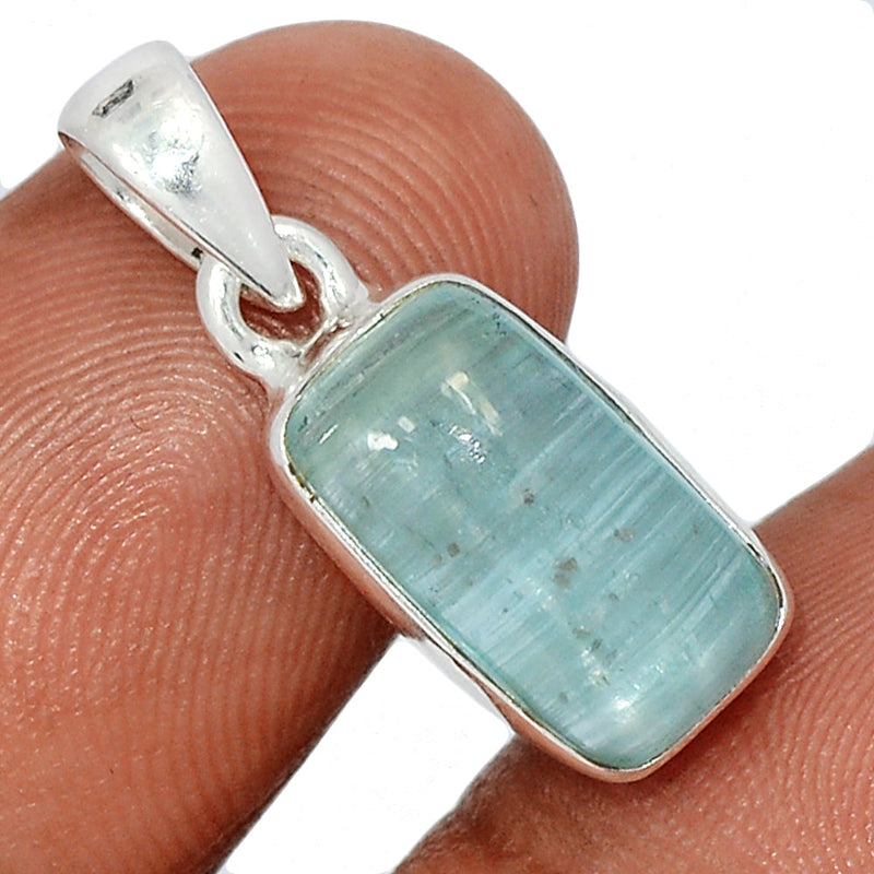 1" Aqua Kyanite Cabochon Pendants - AKCP327