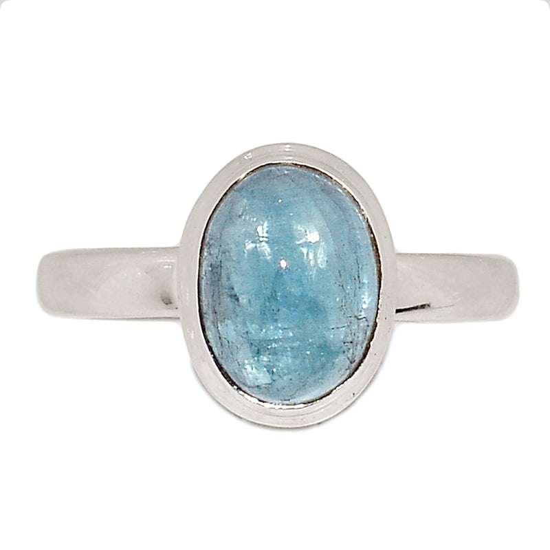 Aqua Kyanite Cabochon Ring - AKCR335