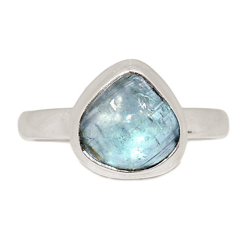 Aqua Kyanite Cabochon Ring - AKCR336