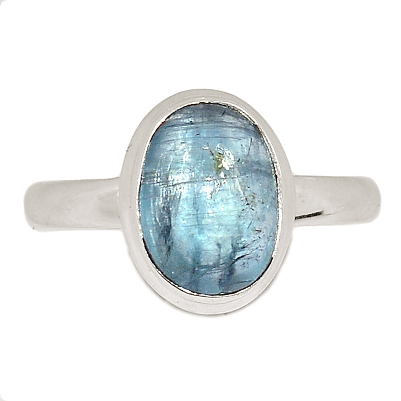 Aqua Kyanite Cabochon Ring - AKCR338