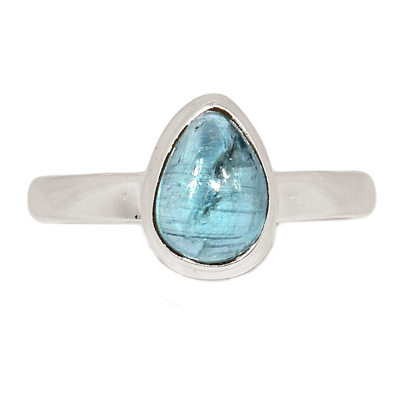 Aqua Kyanite Cabochon Ring - AKCR340