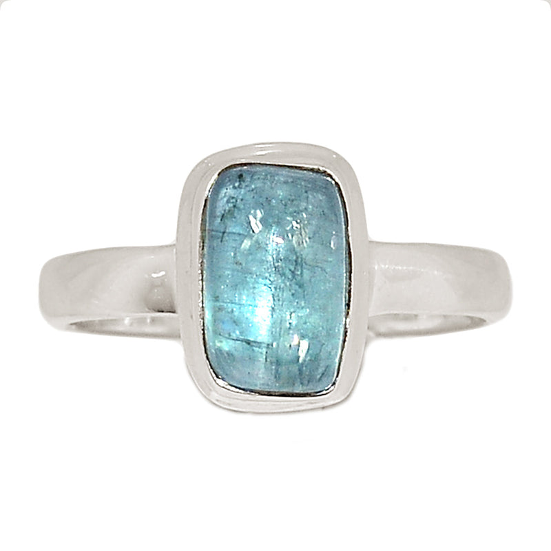 Aqua Kyanite Cabochon Ring - AKCR344