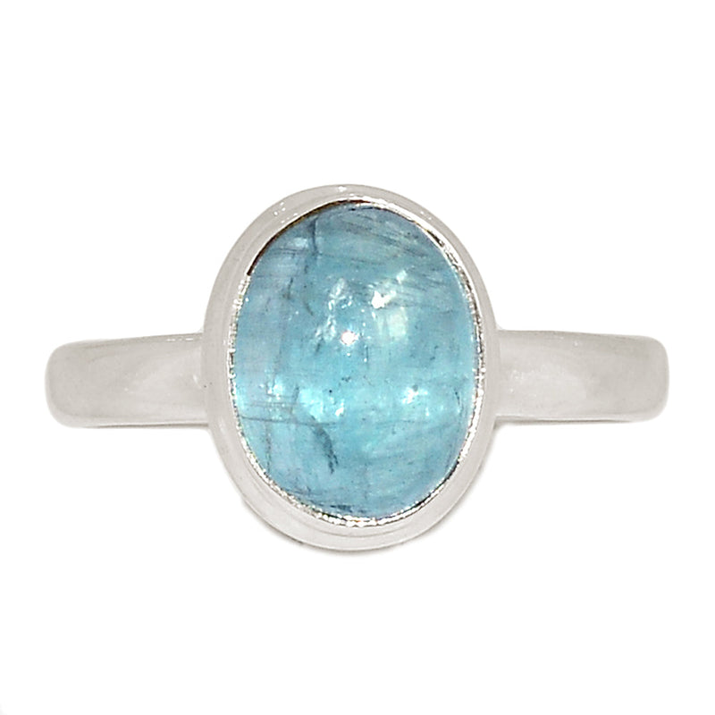 Aqua Kyanite Cabochon Ring - AKCR346