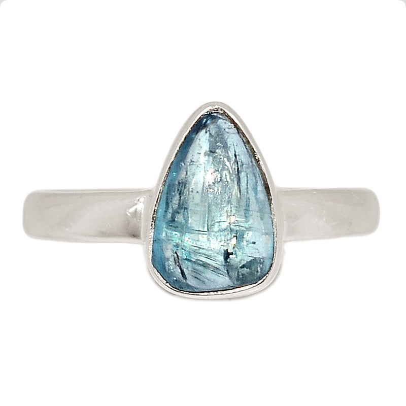 Aqua Kyanite Cabochon Ring - AKCR347