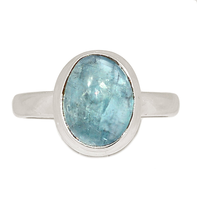 Aqua Kyanite Cabochon Ring - AKCR349