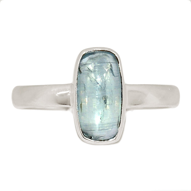 Aqua Kyanite Cabochon Ring - AKCR354