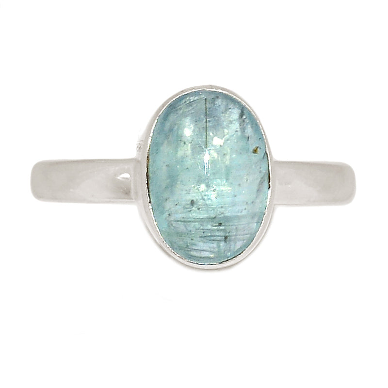 Aqua Kyanite Cabochon Ring - AKCR355