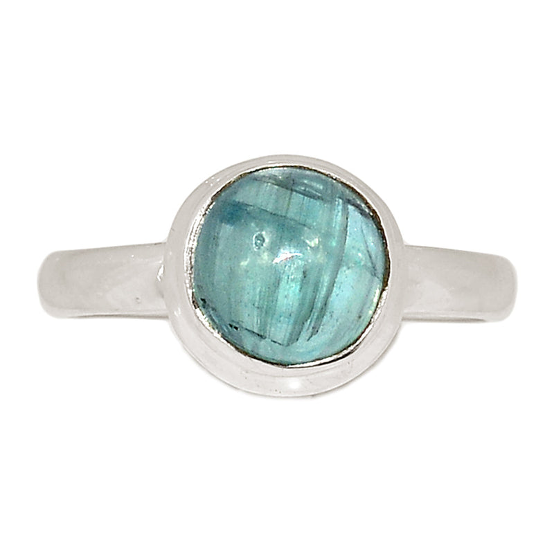 Aqua Kyanite Cabochon Ring - AKCR357