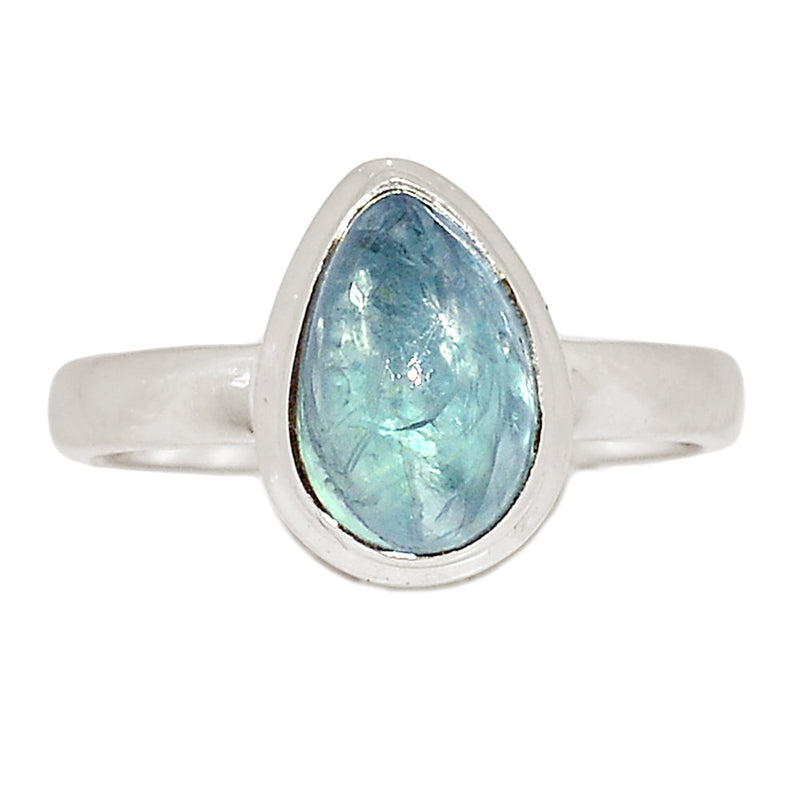 Aqua Kyanite Cabochon Ring - AKCR365