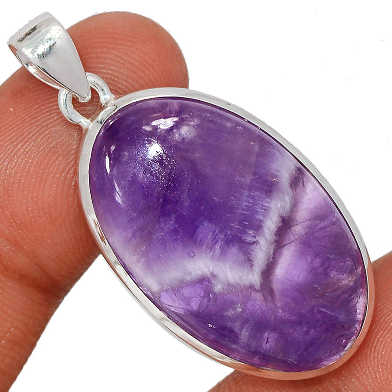 1.7" Amethyst Lace Agate Pendants - ALAP1189