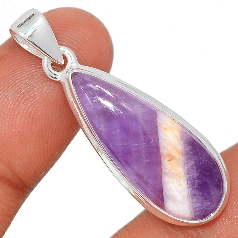 1.6" Amethyst Lace Agate Pendants - ALAP1205