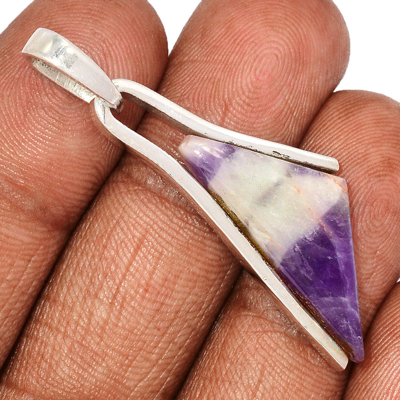 1.8" Amethyst Lace Agate Pendants - ALAP1206