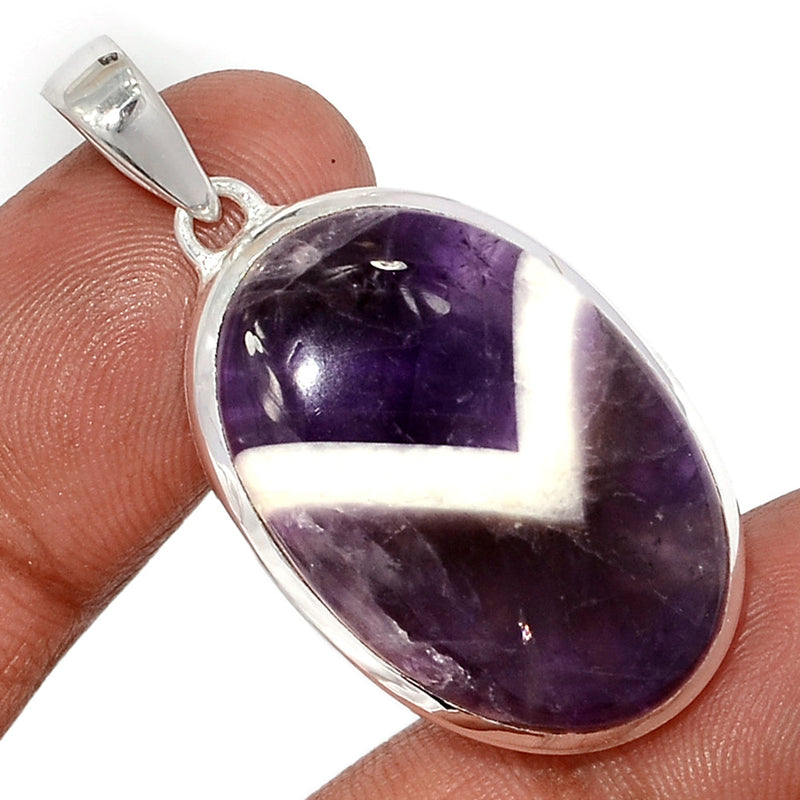 1.7" Amethyst Lace Agate Pendants - ALAP1218