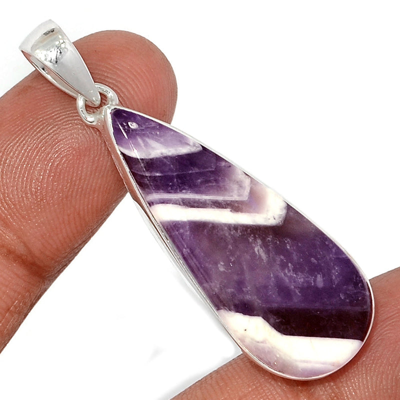 1.8" Amethyst Lace Agate Pendants - ALAP1222