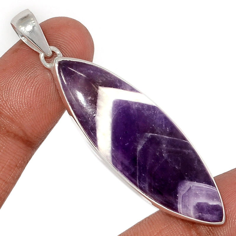 2.3" Amethyst Lace Agate Pendants - ALAP1228