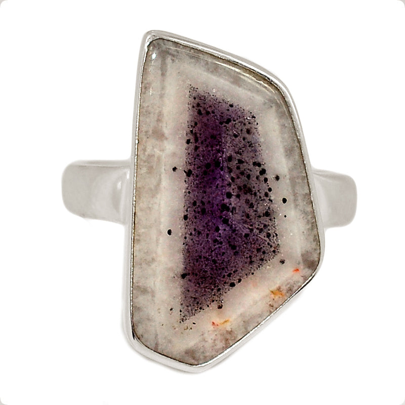 Trapiche Amethyst Slice Ring - ALCR789