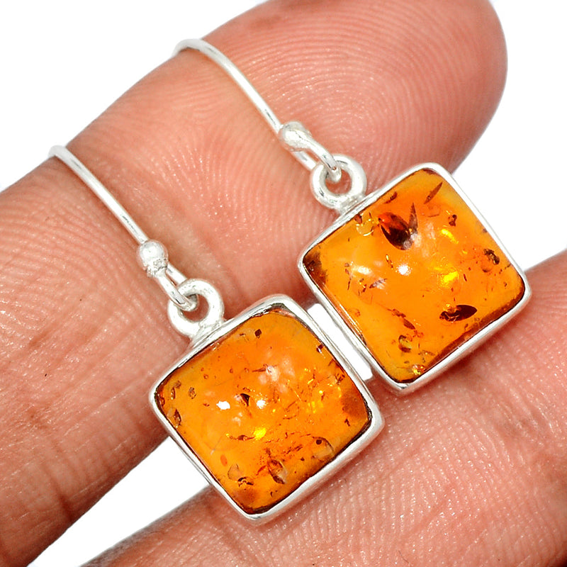 1.1" Amber Earrings - AMBE689