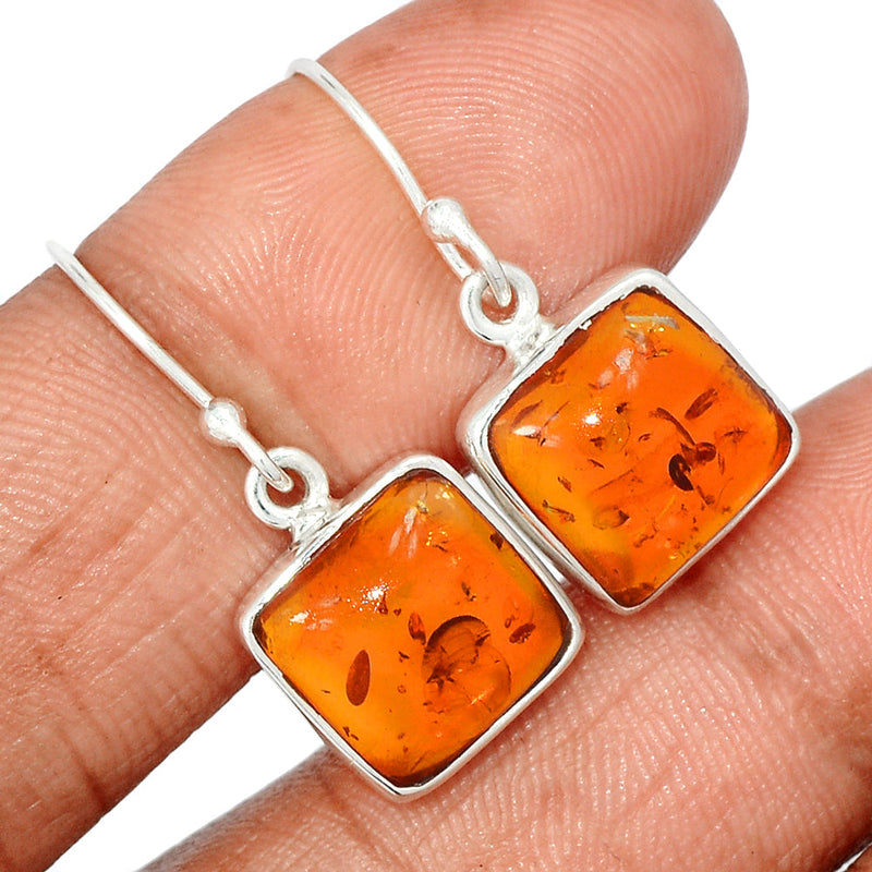 1.1" Amber Earrings - AMBE691