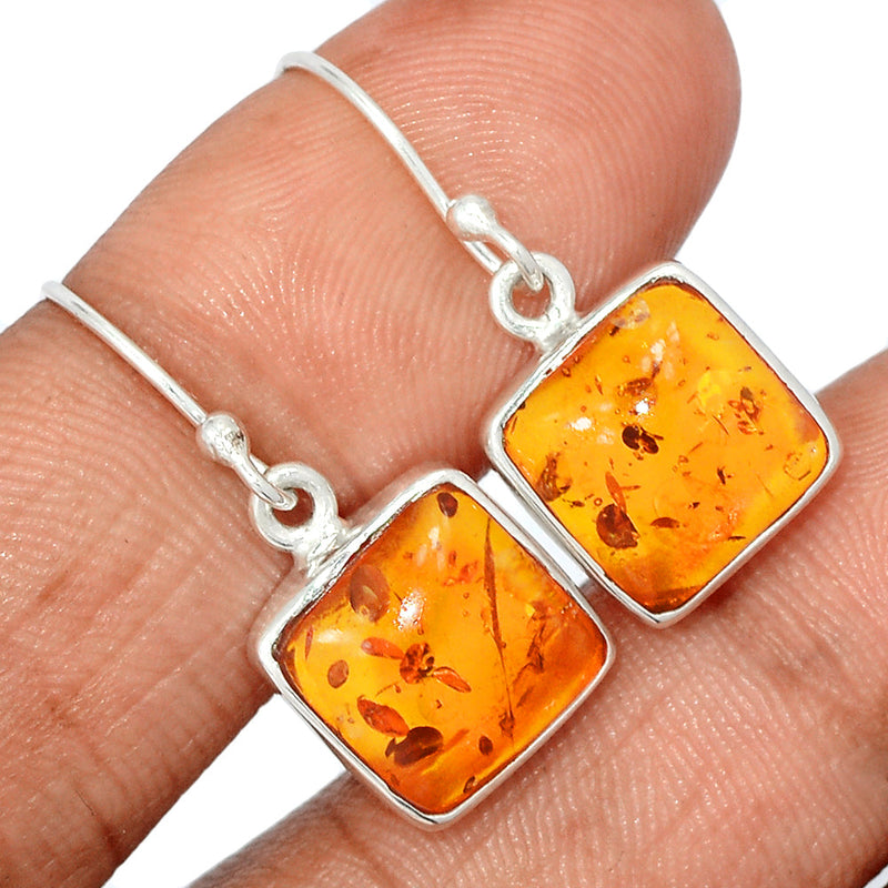 1.1" Amber Earrings - AMBE706