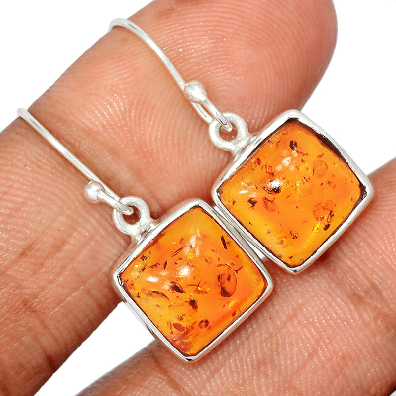 1.1" Amber Earrings - AMBE708