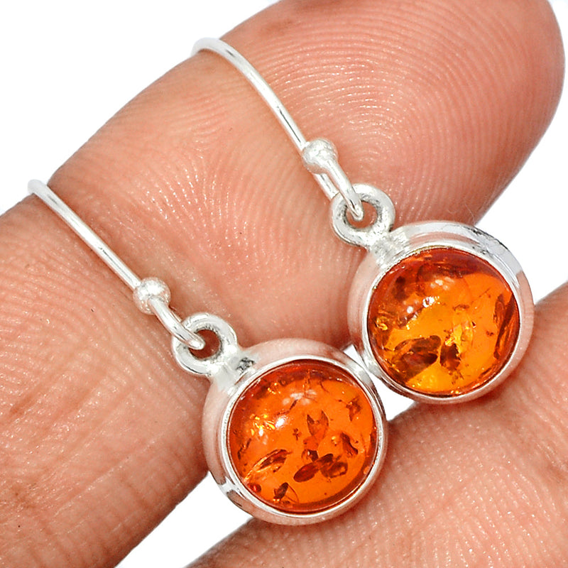 1" Amber Earrings - AMBE717