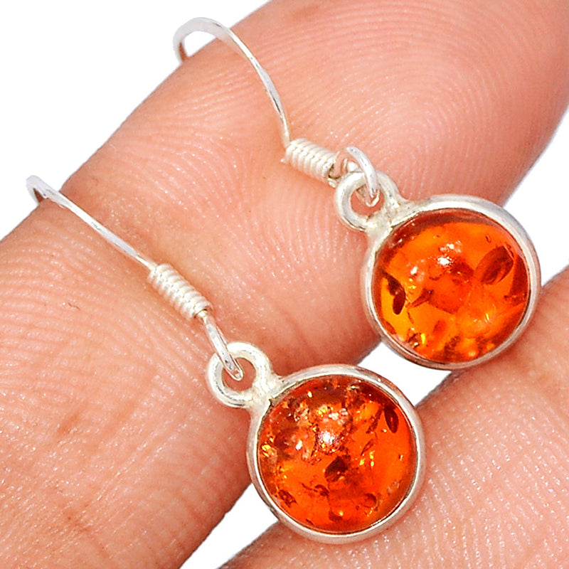 1" Amber Earrings - AMBE737