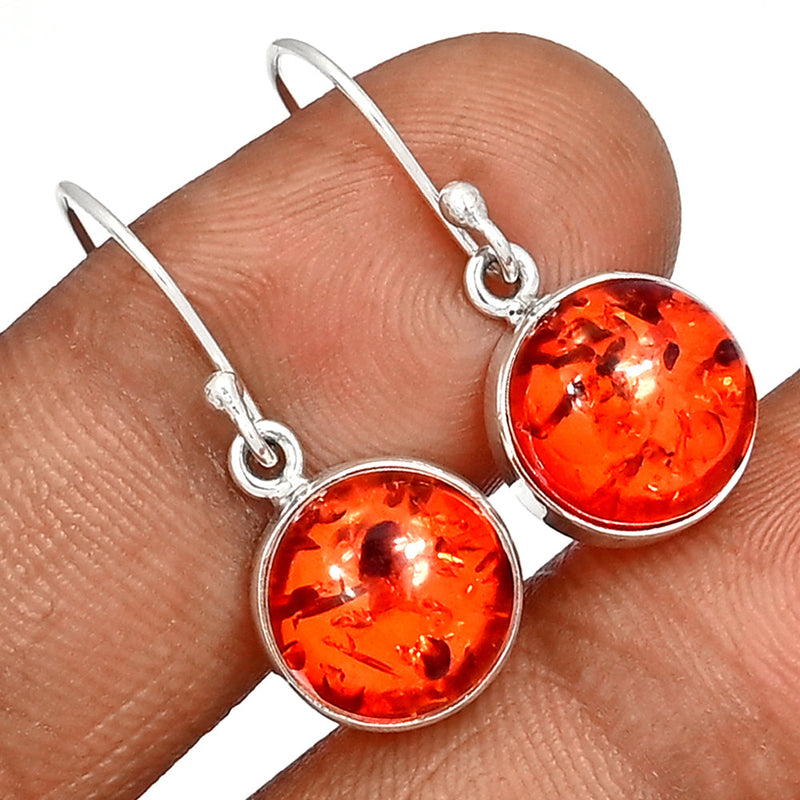 1.1" Amber Earrings - AMBE744