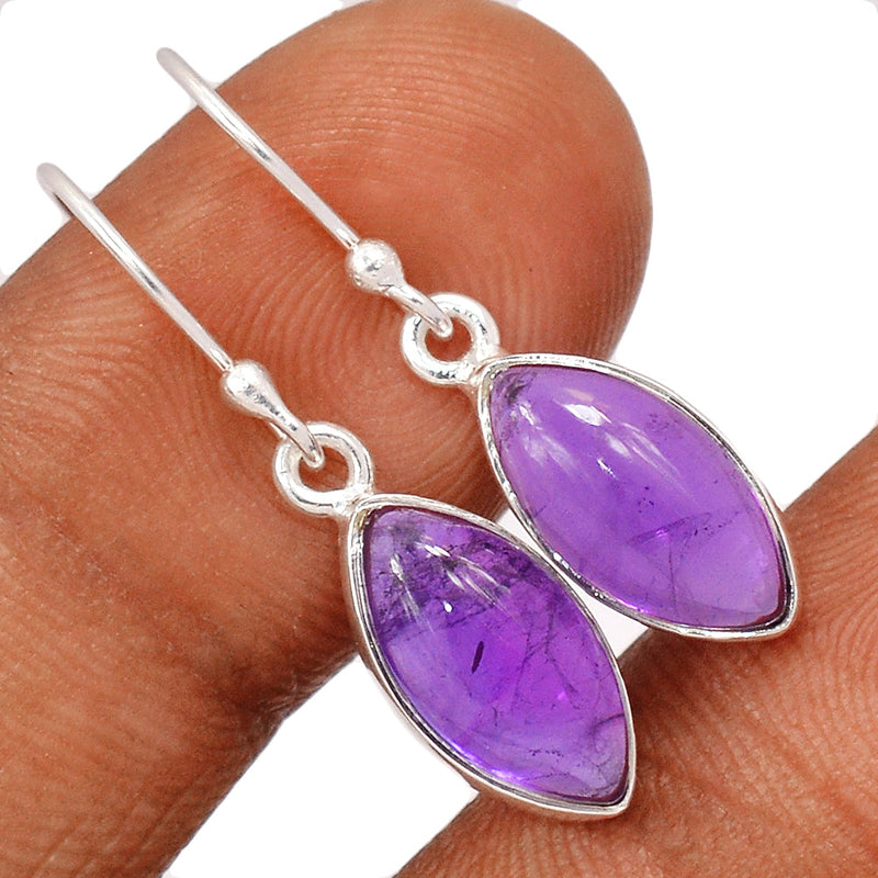 1.2" Amethyst Earrings - AMCE1301