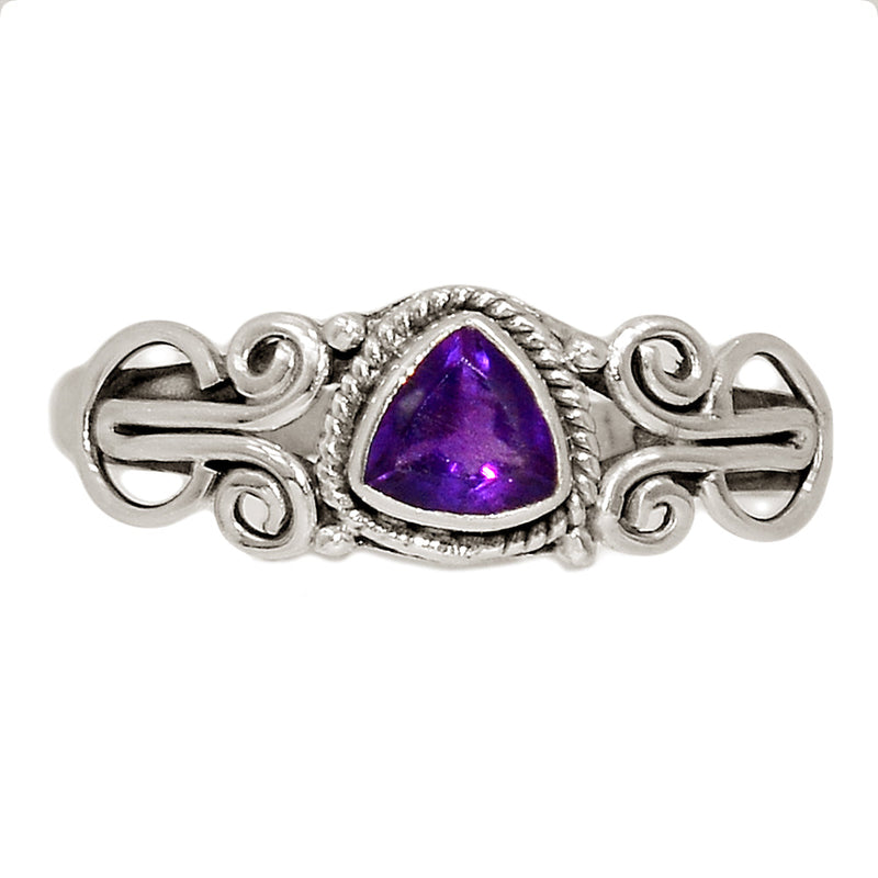 Small Filigree - Amethyst Faceted Ring - AMFR1754