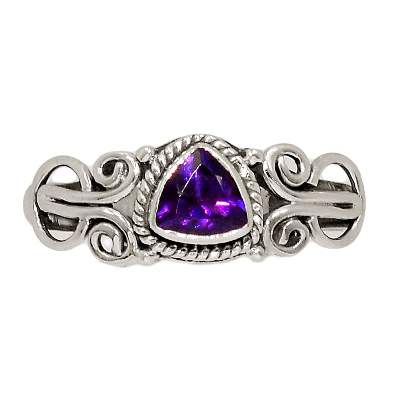 Small Filigree - Amethyst Faceted Ring - AMFR1755