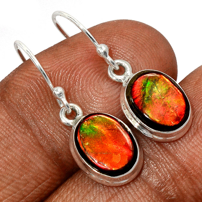 1.1" Ammolite Earrings - AMLE749