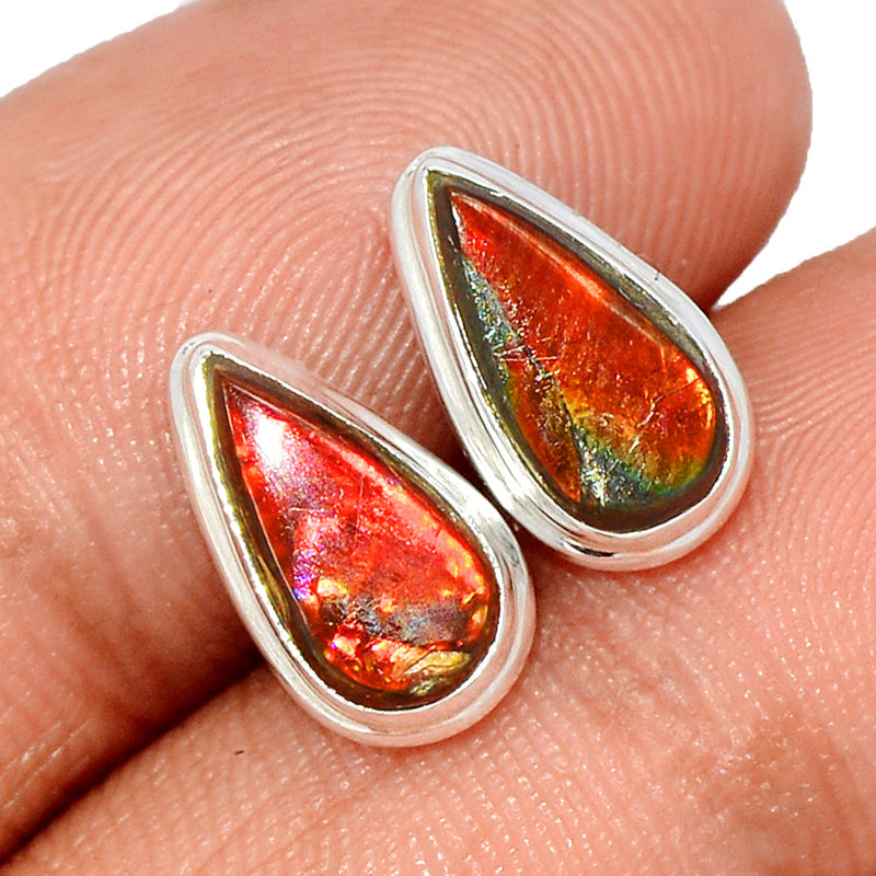 Ammolite Studs - AMLS173