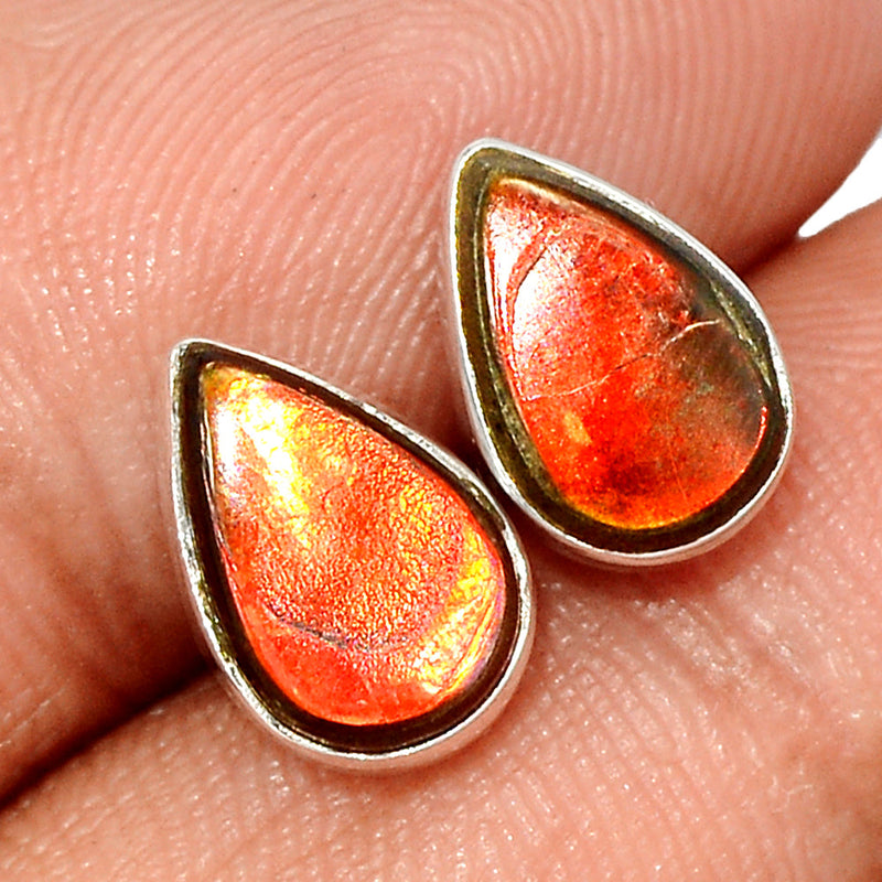 Ammolite Studs - AMLS176