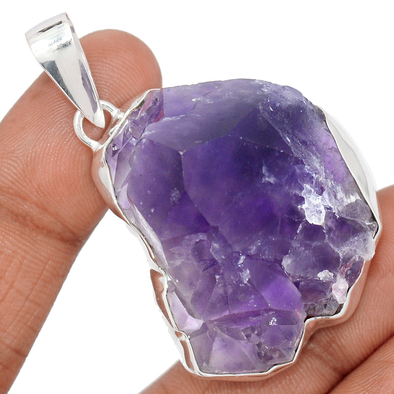 2.1" Amethyst Elestial Root Point Pendants - AMPP268 (Weight - 34.4 grm)