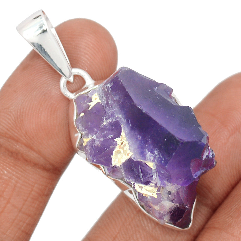 1.7" Amethyst Elestial Root Point Pendants - AMPP270 (Weight - 19.7 grm)