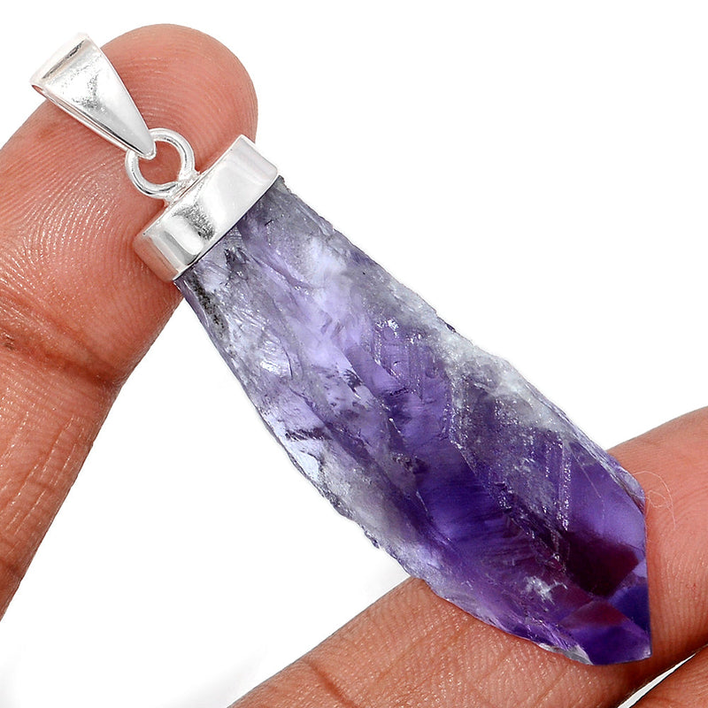 2.5" Amethyst Elestial Root / Dragon Tooth Pendants - AMPP272