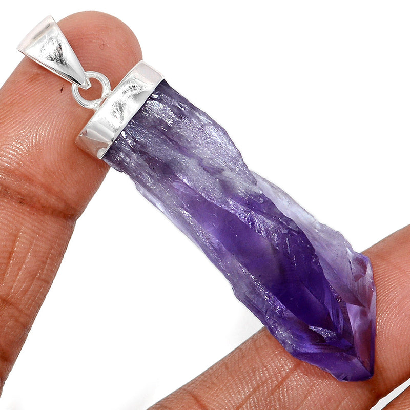 2.5" Amethyst Elestial Root / Dragon Tooth Pendants - AMPP276