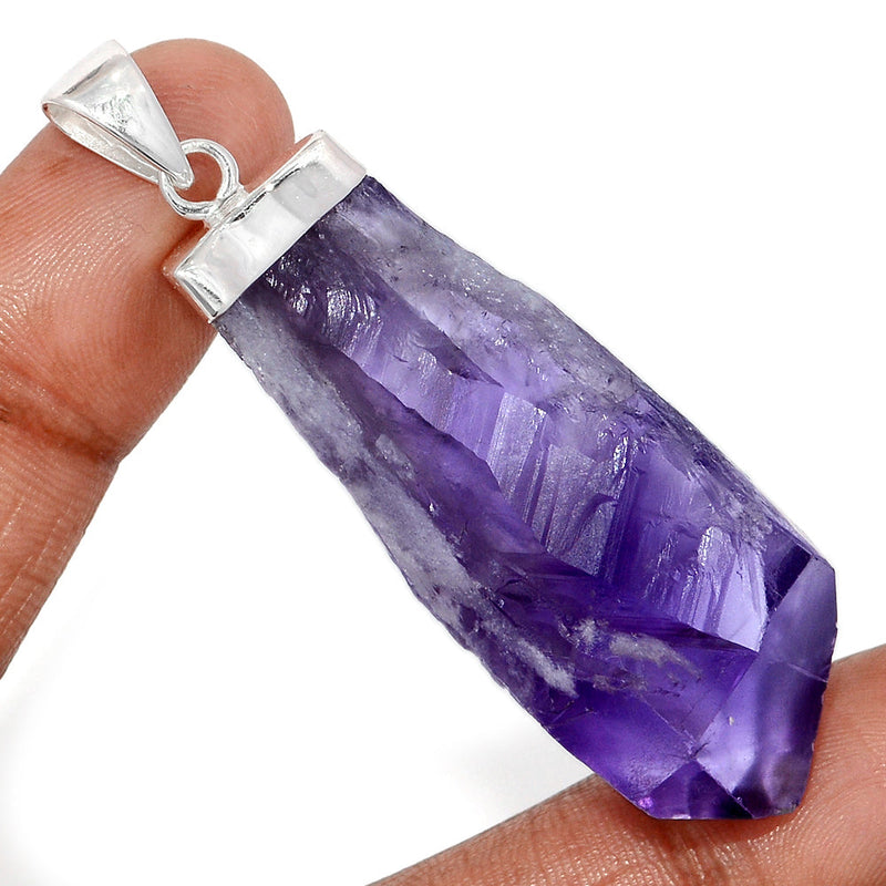 2.6" Amethyst Elestial Root / Dragon Tooth Pendants - AMPP280