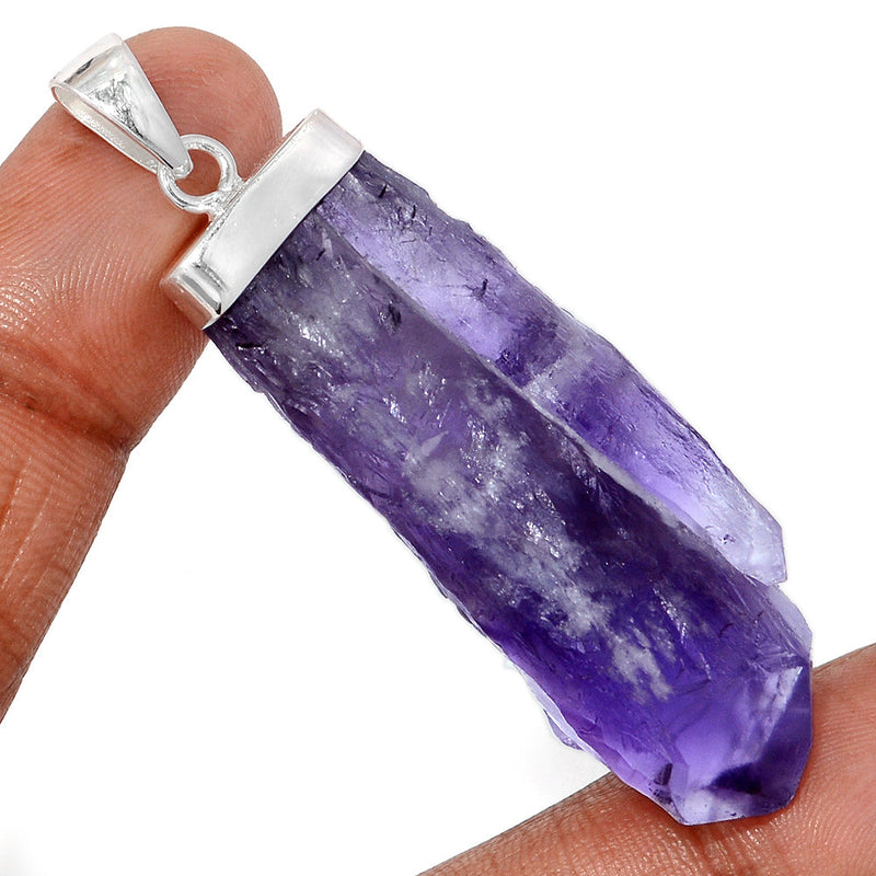 2.6" Amethyst Elestial Root / Dragon Tooth Pendants - AMPP283