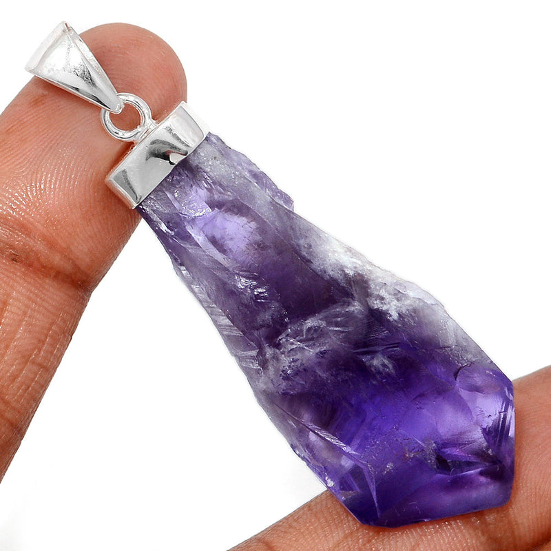 2.6" Amethyst Elestial Root / Dragon Tooth Pendants - AMPP284