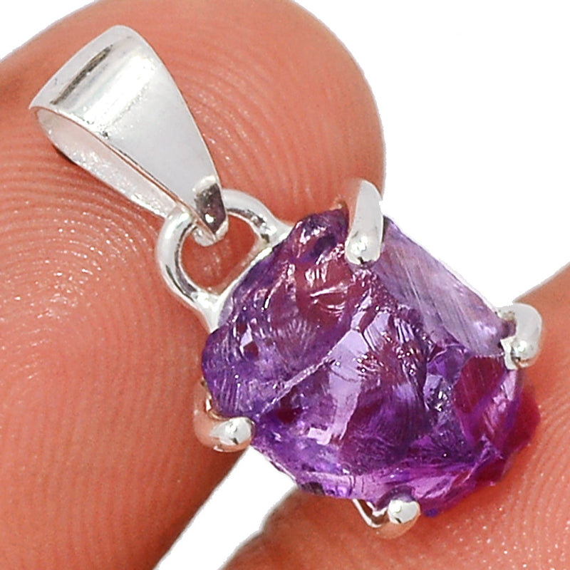 0.8" Claw - Amethyst Rough Pendants - AMRP1047