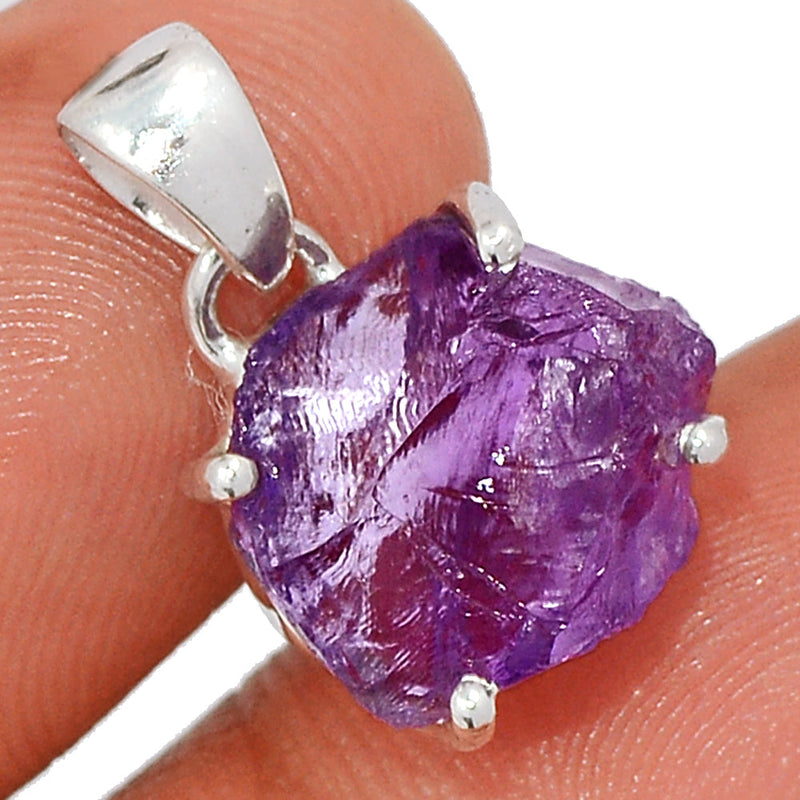 0.7" Claw - Amethyst Rough Pendants - AMRP1054