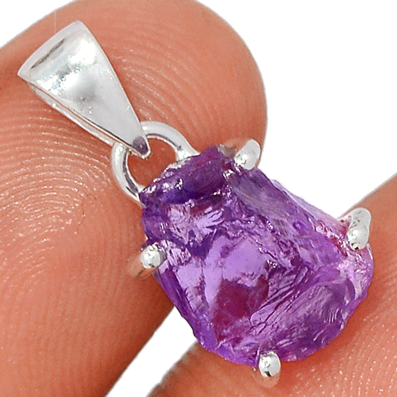 0.7" Claw - Amethyst Rough Pendants - AMRP1066