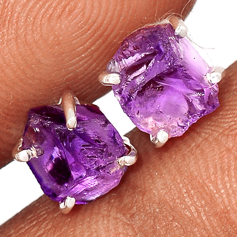 Claw - Amethyst Rough Studs - AMRS383