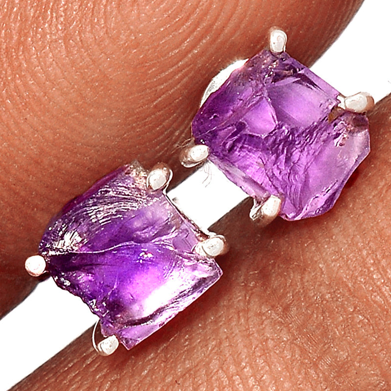 Claw - Amethyst Rough Studs - AMRS386