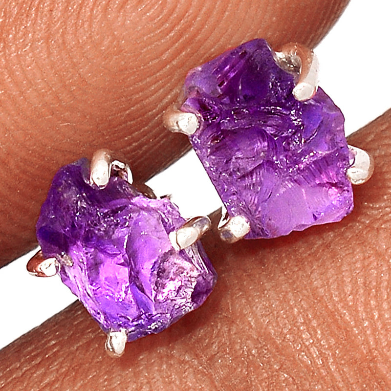 Claw - Amethyst Rough Studs - AMRS397