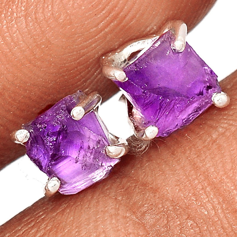 Claw - Amethyst Rough Studs - AMRS403