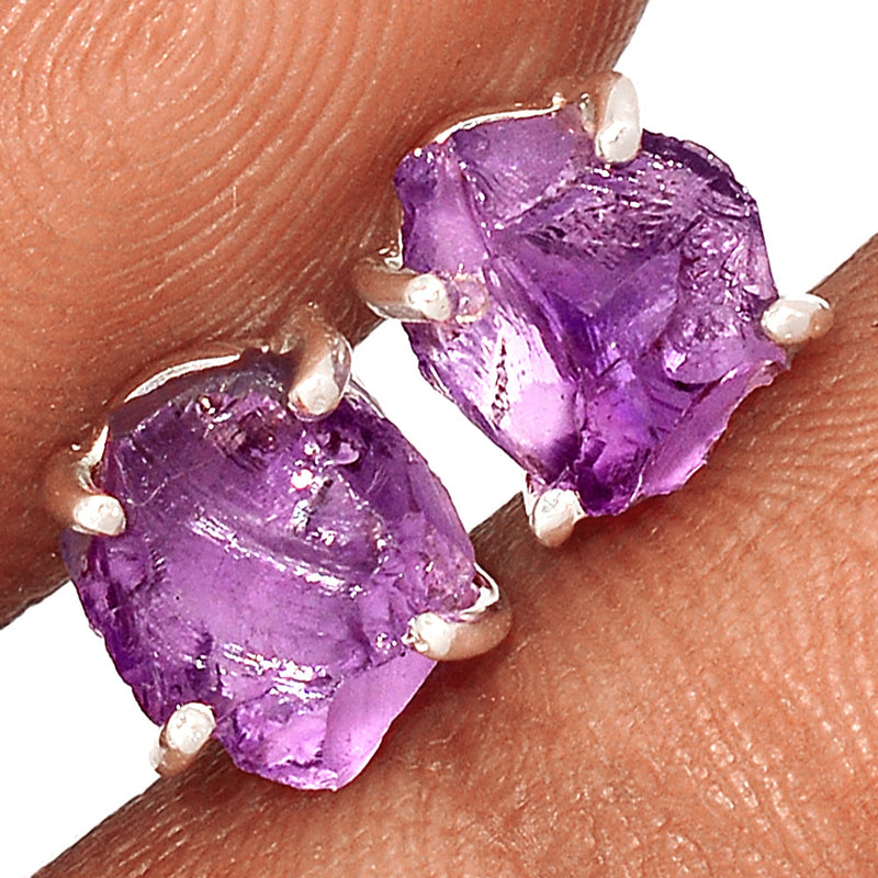 Claw - Amethyst Rough Studs - AMRS415