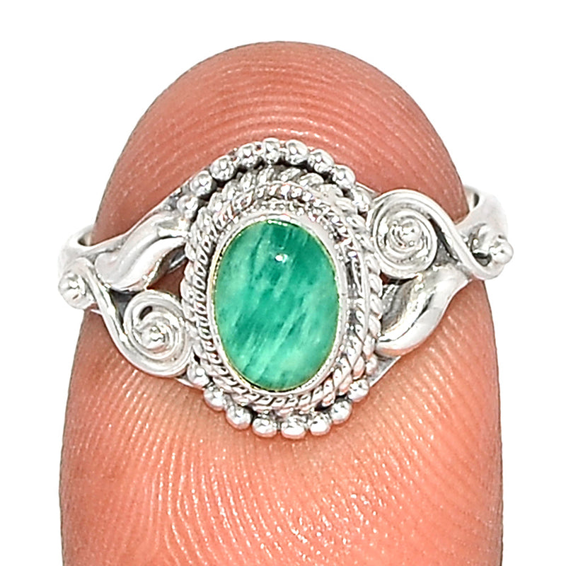 Small Filigree - Amazonite Ring - AMZR860