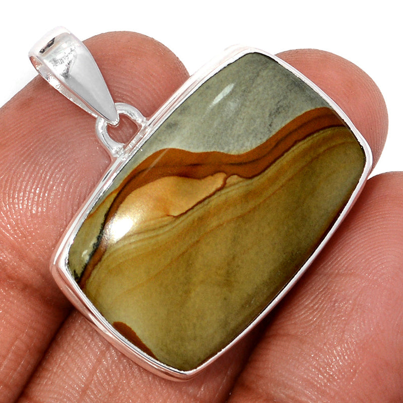 1.3" Rocky Butte Picture Jasper Pendants - APJP191